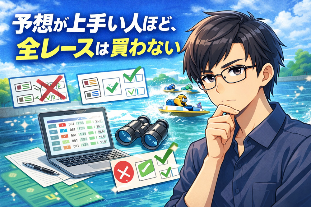 予想が上手い人ほど、全レースは買わない サムネイル