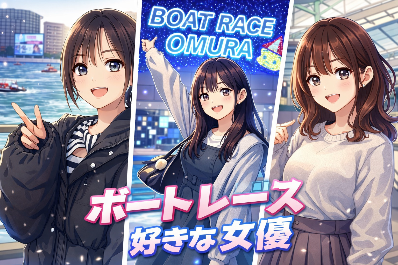 ボートレー好きな女性芸能人 サムネイル